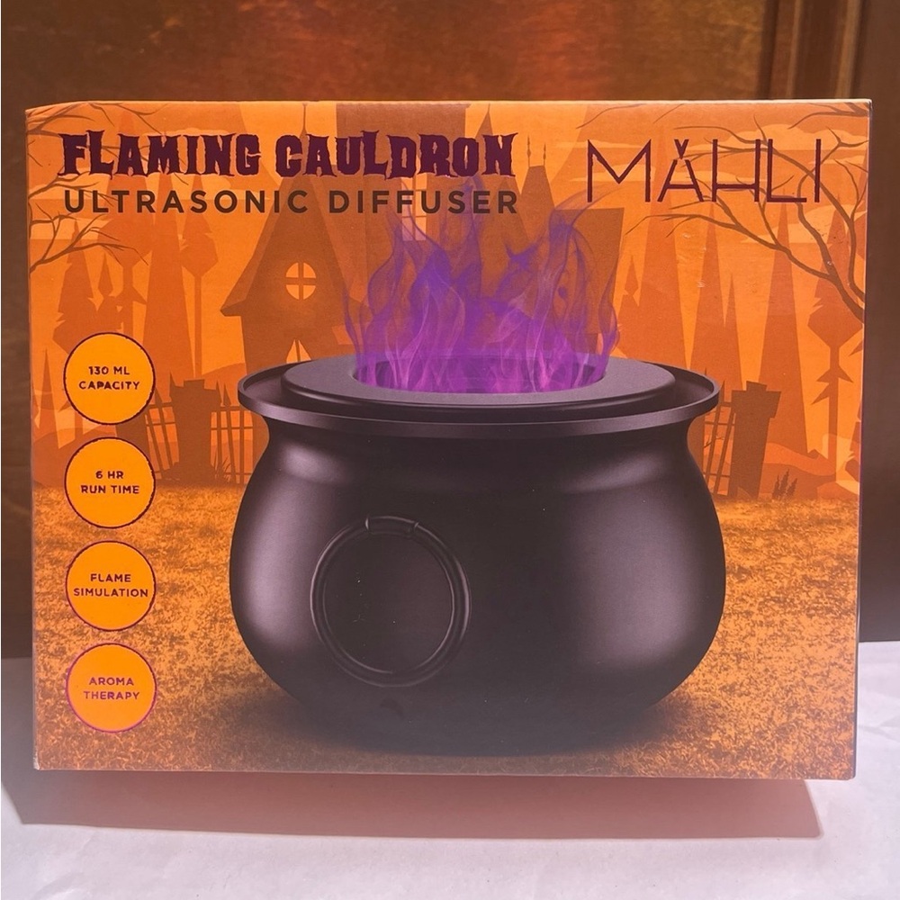 Mahli flamingo cauldron purple flame